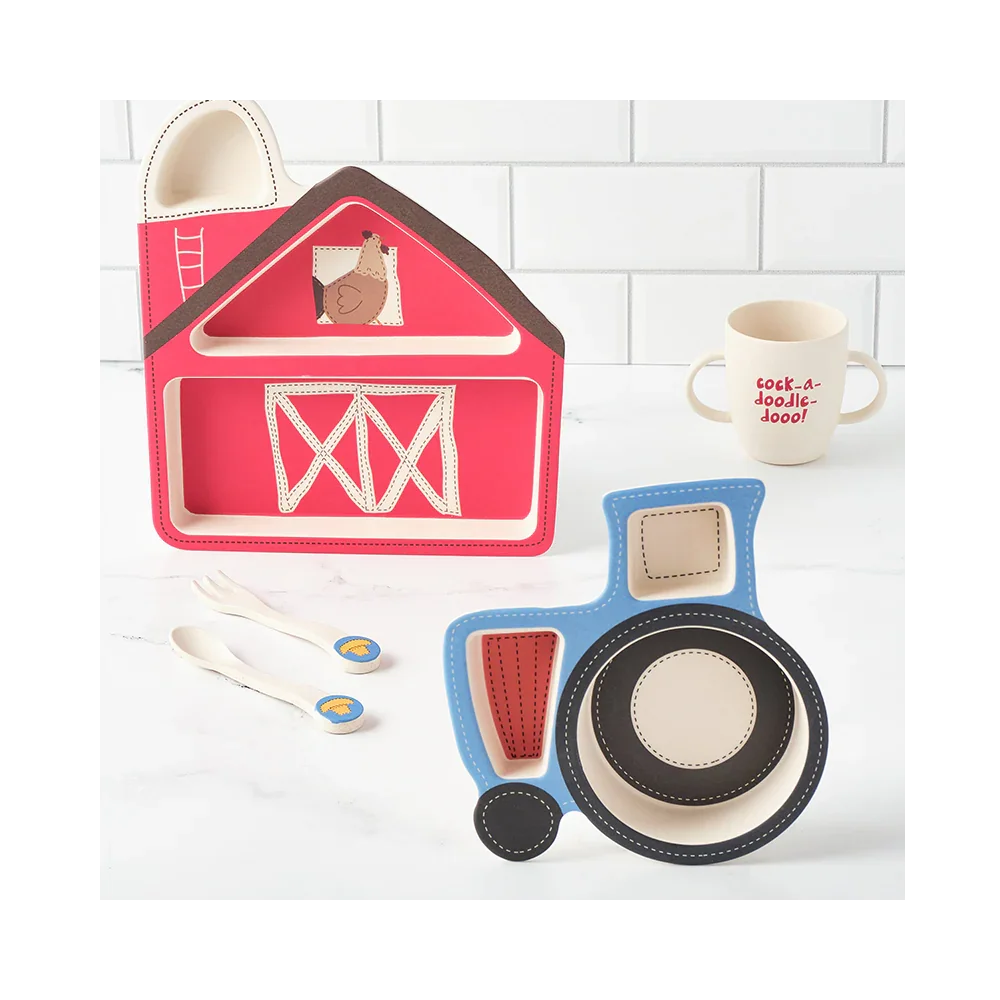 Bamboozle Bamboozle Barnyard Shaped Dinner Set Dinnerware Sets