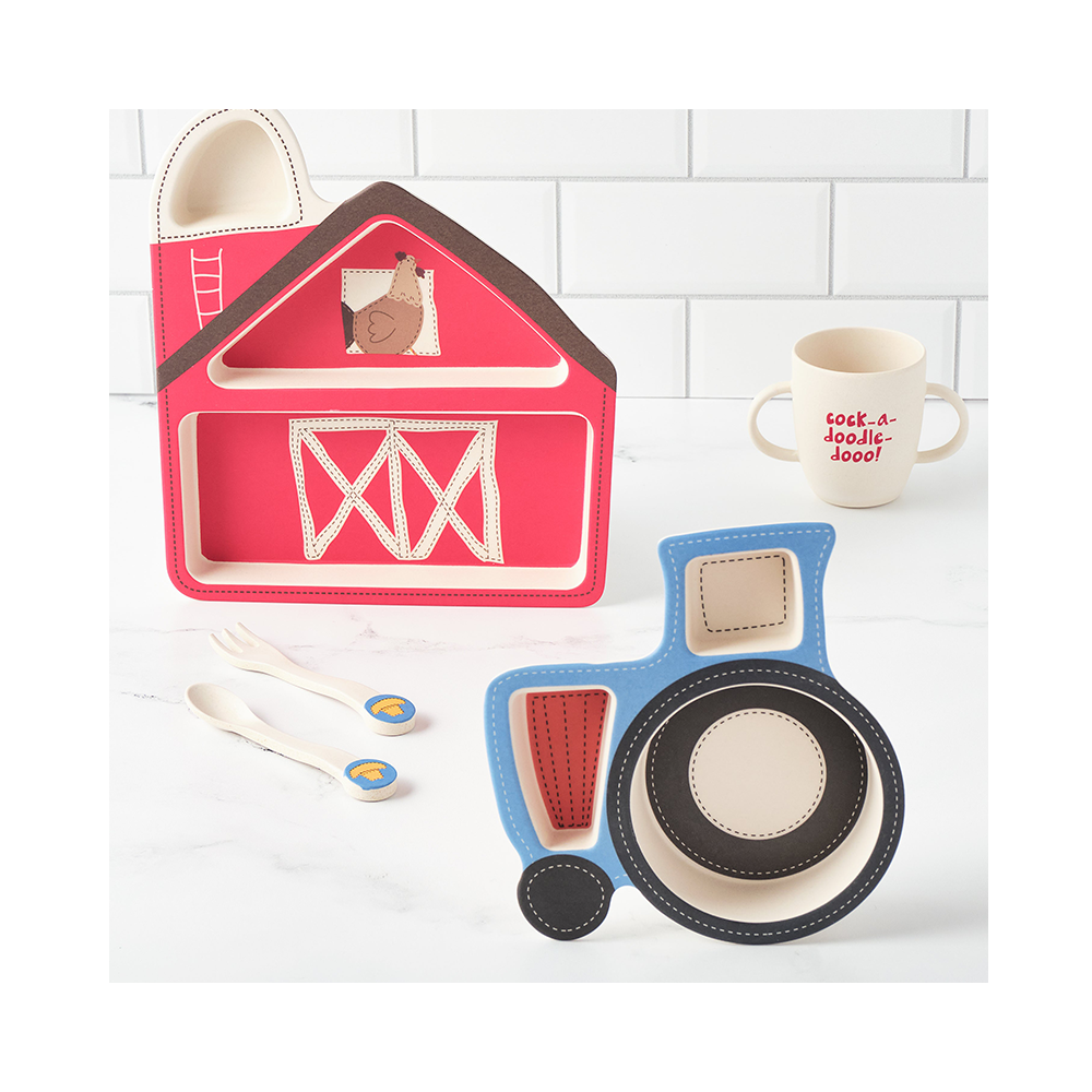 Bamboozle Bamboozle Barnyard Shaped Dinner Set Dinnerware Sets