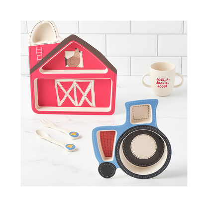 Bamboozle Bamboozle Barnyard Shaped Dinner Set Dinnerware Sets