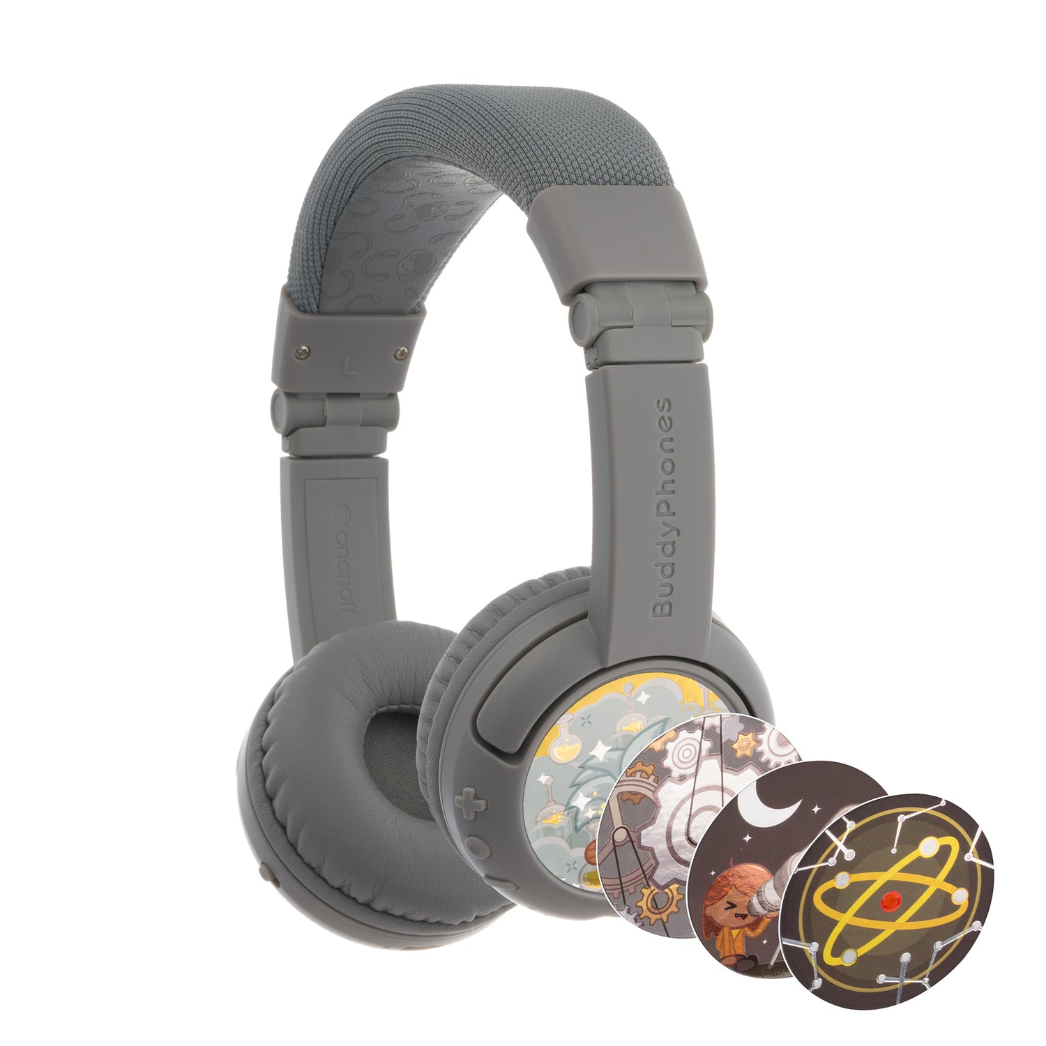 Onanoff Onanoff BuddyPhones Play+ (Grey Matter) Headphones &amp; Headsets
