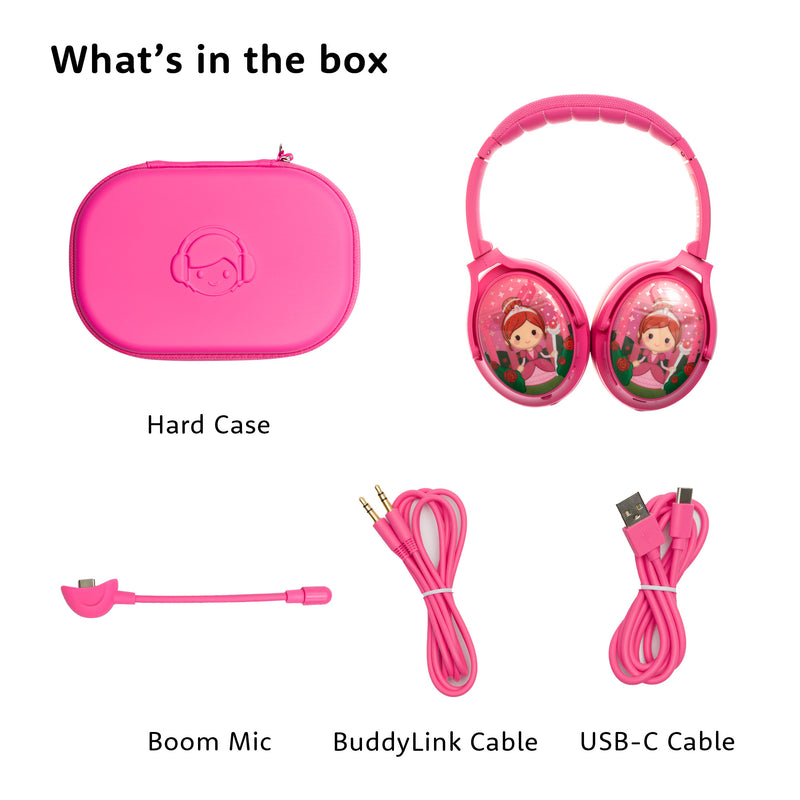 Onanoff BuddyPhones Cosmos+ (Rose Pink) all in one product image 