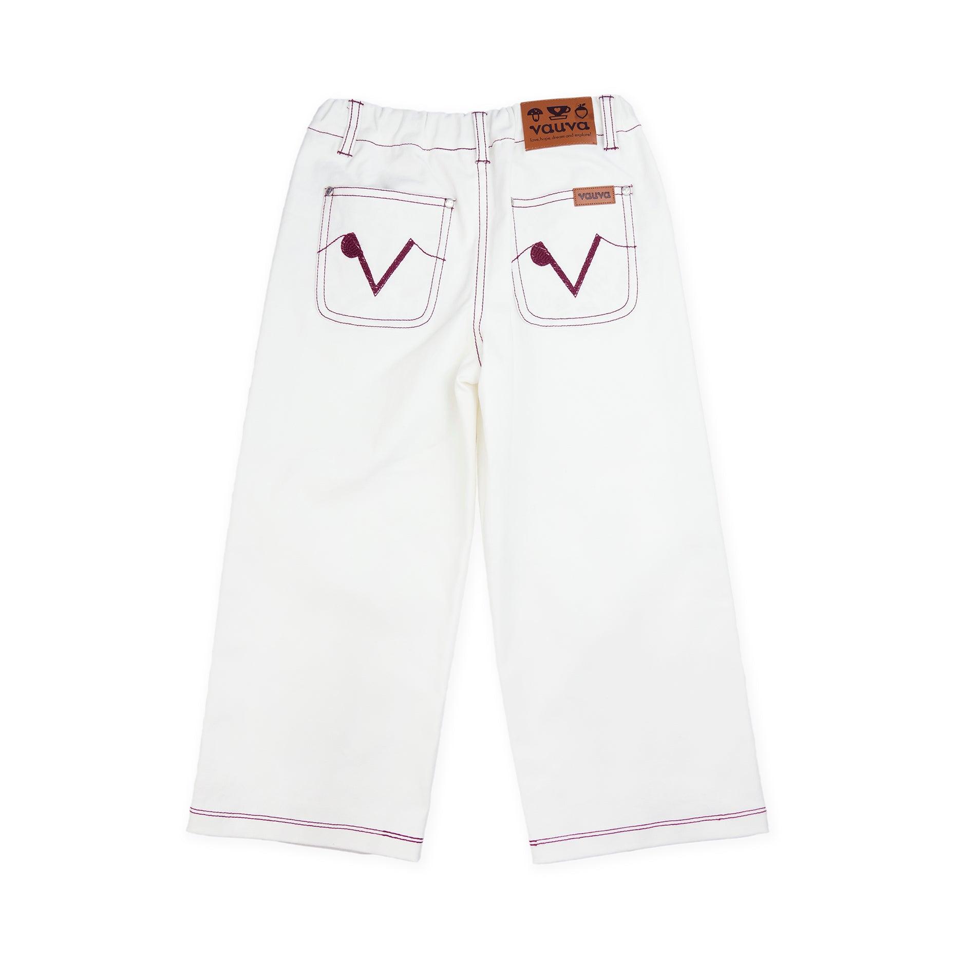 VAUVA Vauva Kids Straight Pants - White Fashion