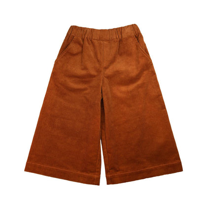 VAUVA Vauva Girls Corduroy Wide-Leg Pants - Orange Pants