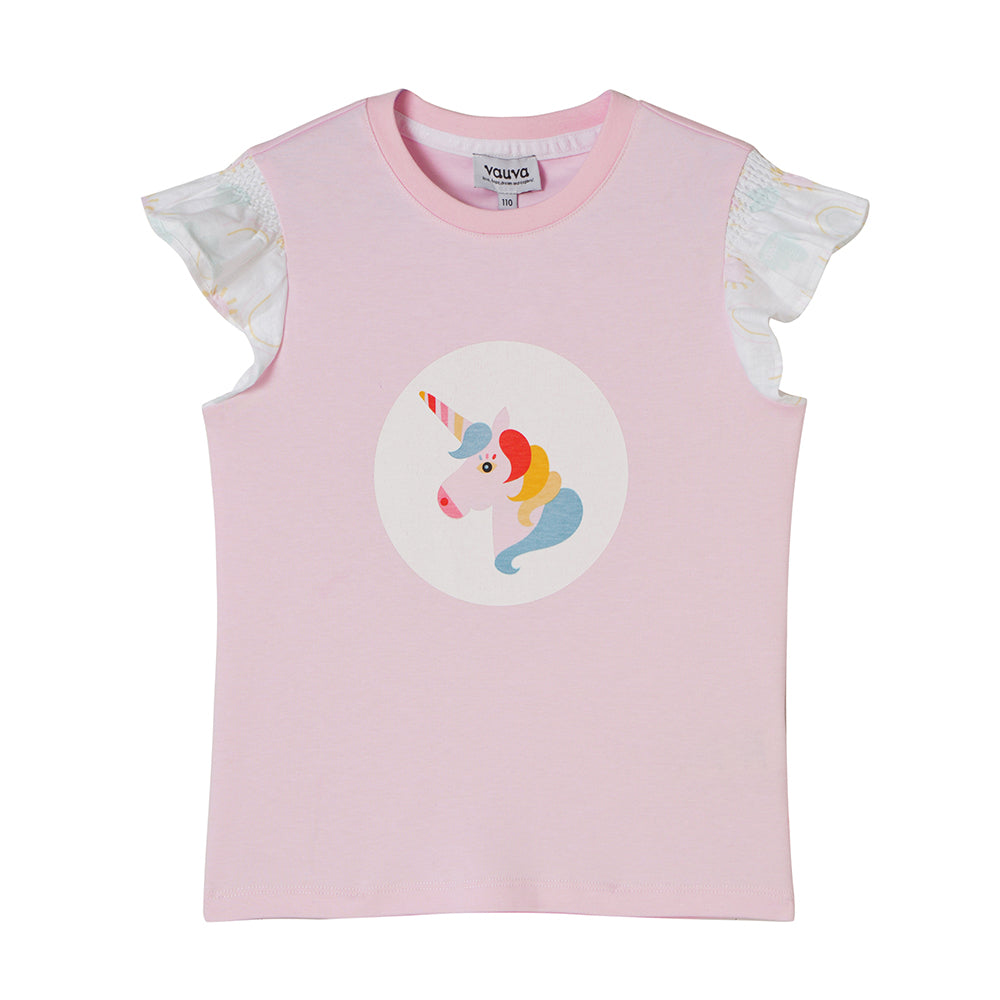 VAUVA Vauva 2022 - Unicorn Frilled Sleeves T-shirt Tops