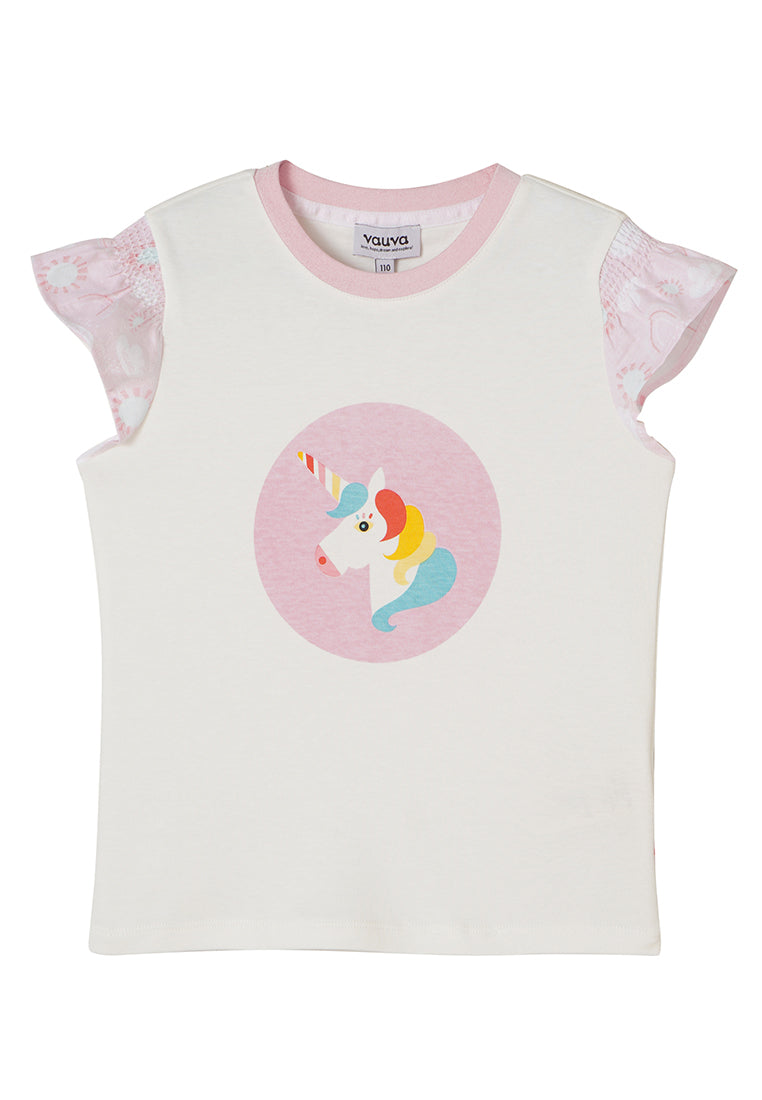 VAUVA Vauva 2022 - Unicorn Frilled Sleeves T-shirt Tops
