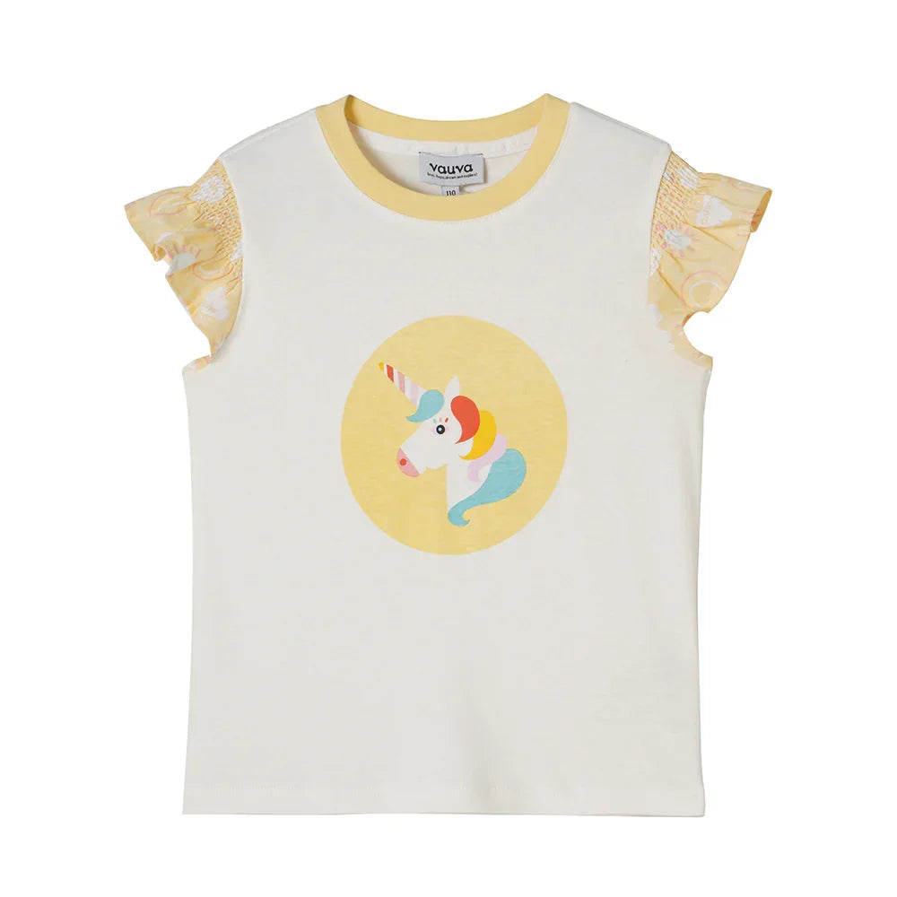 VAUVA Vauva 2022 - Unicorn Frilled Sleeves T-shirt Tops