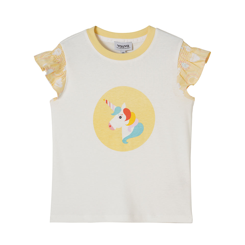 VAUVA Vauva 2022 - Unicorn Frilled Sleeves T-shirt Tops