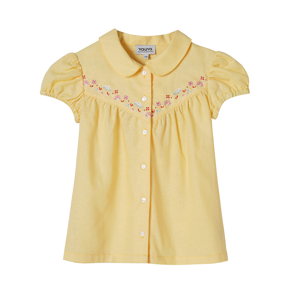 VAUVA Vauva 2022 - Short Sleeves Embroidered Shirt Tops