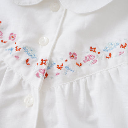 VAUVA Vauva 2022 - Short Sleeves Embroidered Shirt Tops