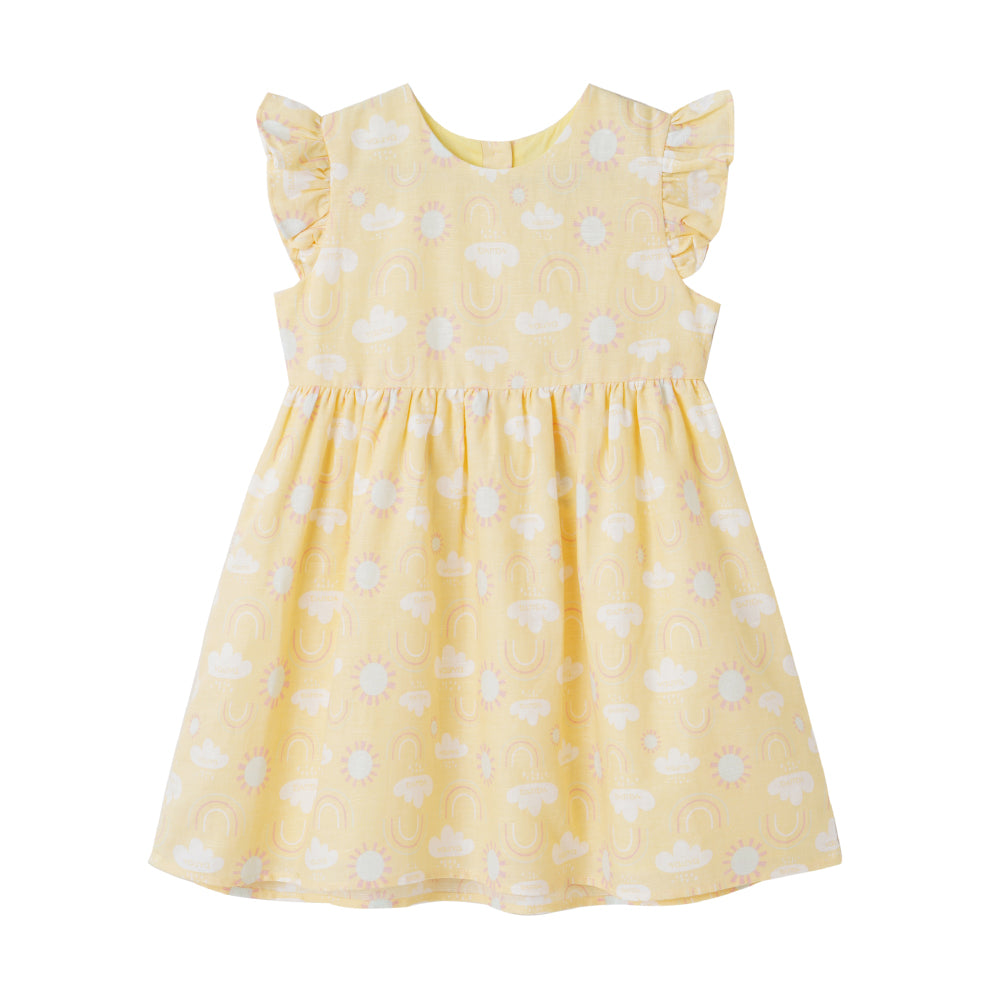 VAUVA Vauva 2022 - Ruffle Sleeves Dress (Yellow) Dresses