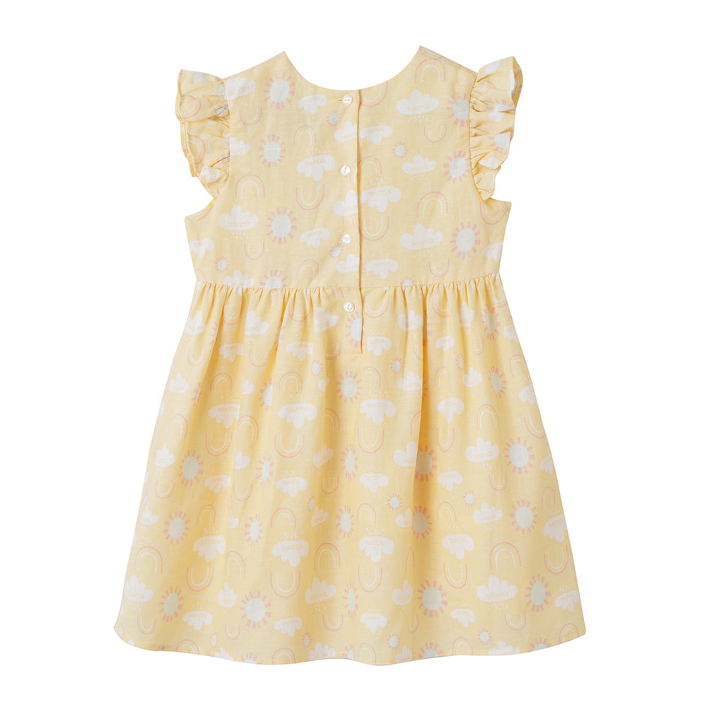 VAUVA Vauva 2022 - Ruffle Sleeves Dress (Yellow) Dresses