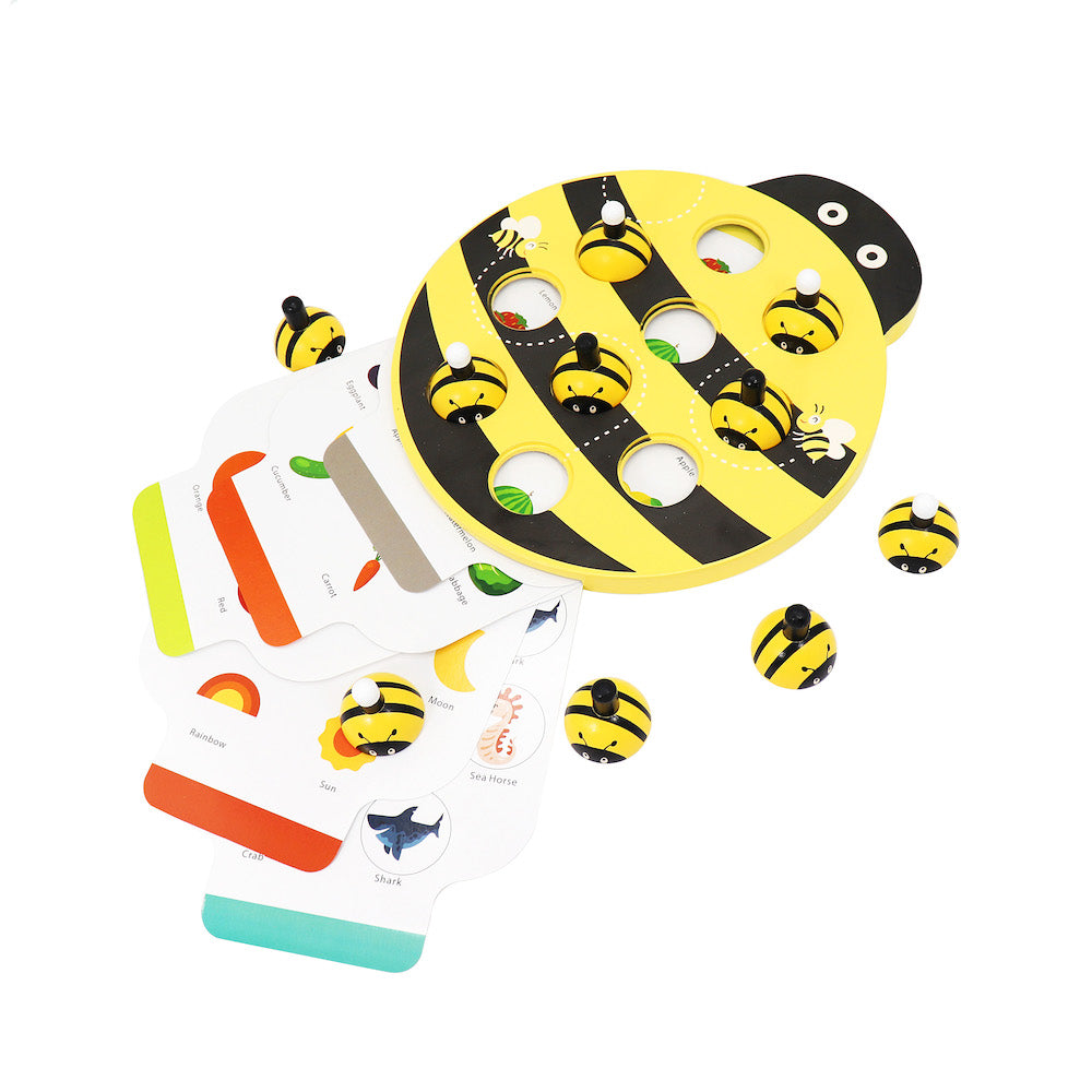 Leo &amp; Friends Leo &amp; Friends - Bee Memory Fun Family Game Wooden Toy