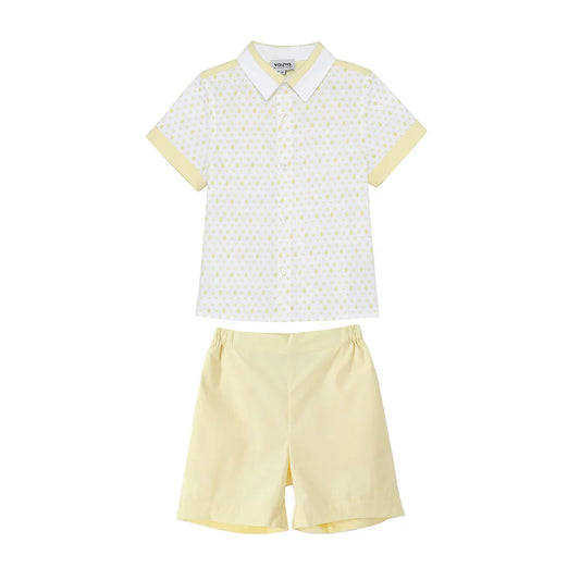 VAUVA Vauva 2022 - Logo Print Shirt/ Shorts Set Suits & Waistcoats