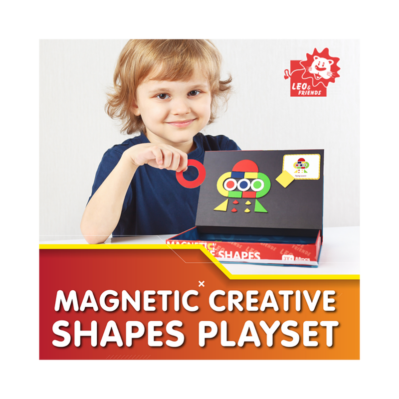 Leo & Friends - Magnetic Creative Shape Set