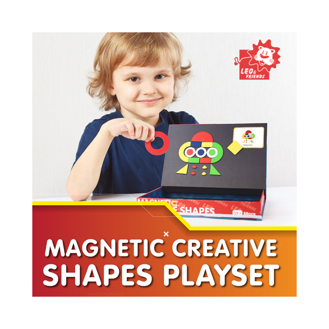 Leo & Friends - Magnetic Creative Shape Set