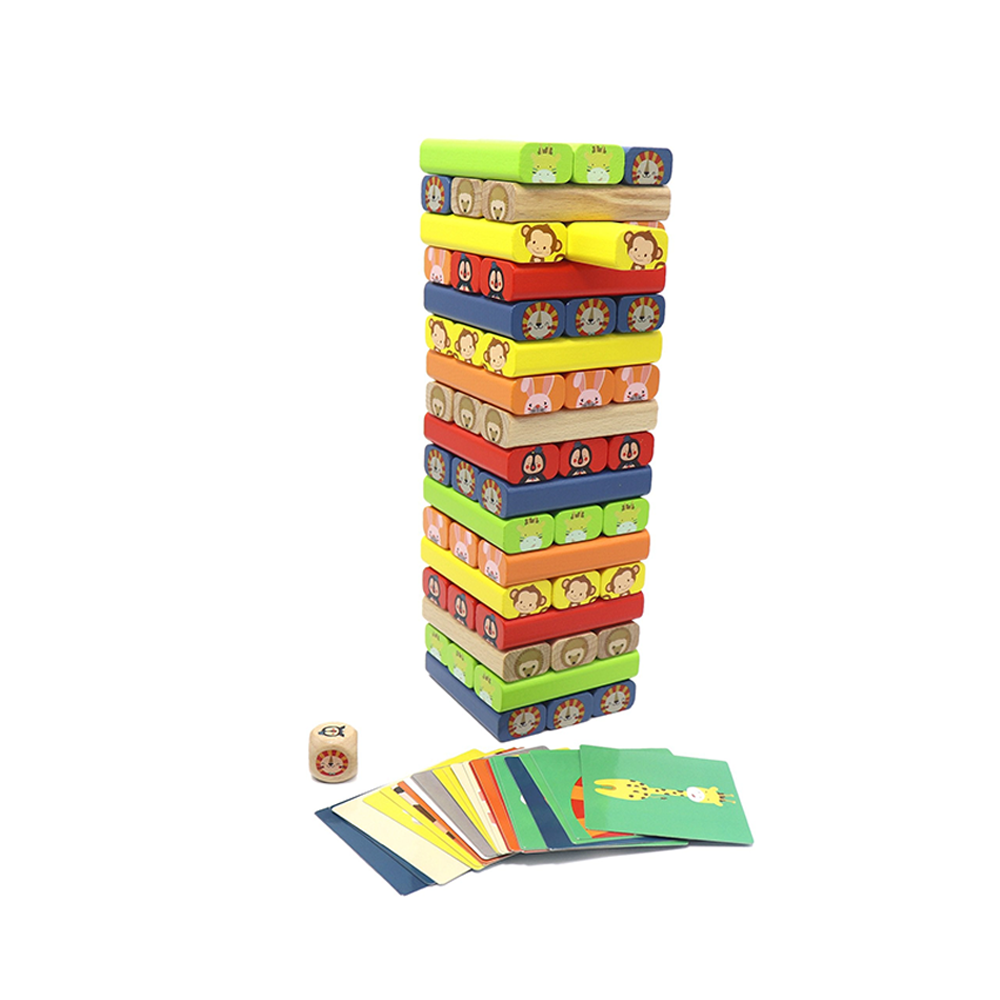 Leo &amp; Friends Leo &amp; Friends - Zoo Stacking Game Wooden Toy