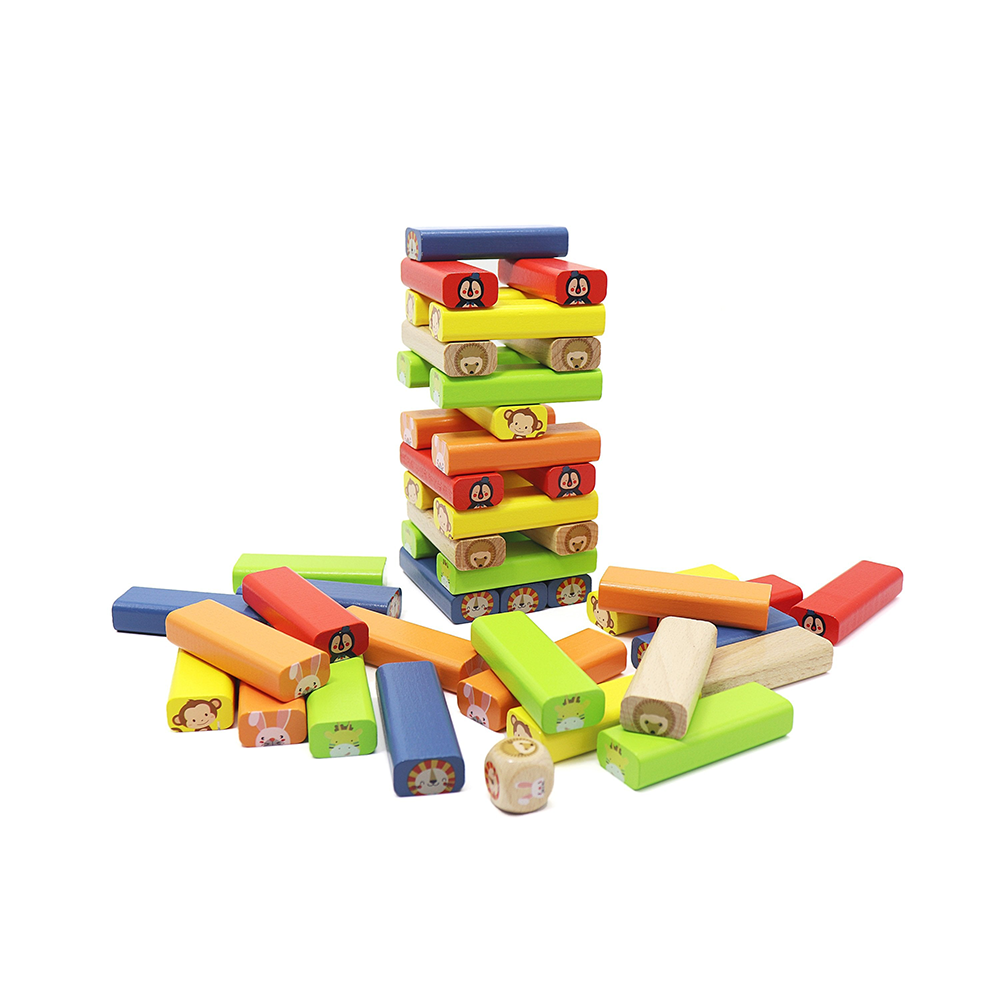 Leo &amp; Friends Leo &amp; Friends - Zoo Stacking Game Wooden Toy