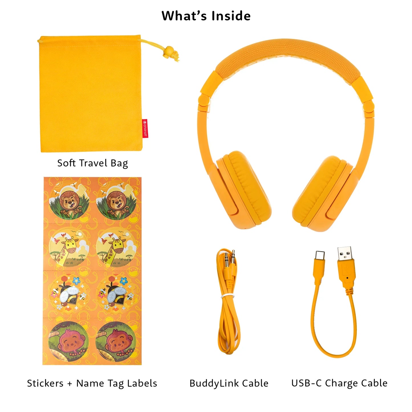 Onanoff Onanoff BuddyPhones Play+ (Sun Yellow) Headphones & Headsets