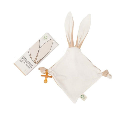 Wooly Organic Wooly Organic comforter with crinkle bunny ears and teething ring Comforter &amp; teether