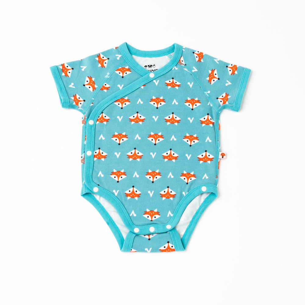 Vauva -  Organic Cotton Baby 2-Packs Fox-Print Bodysuits