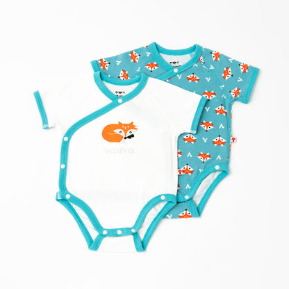 VAUVA Vauva - Organic Cotton Baby 2-Packs Fox-Print Bodysuits Bodysuit