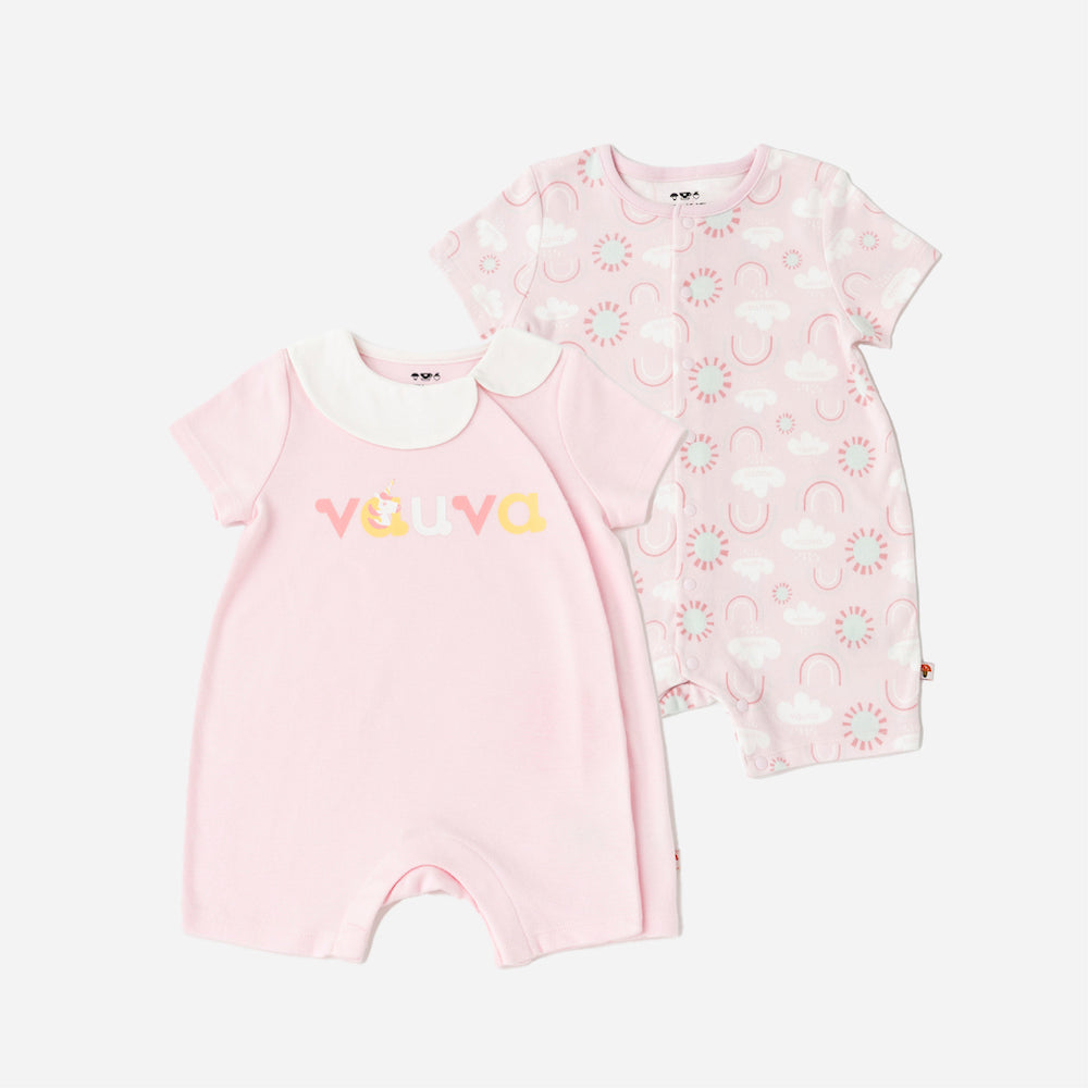 VAUVA Vauva - Organic Cotton Baby 2-Packs Romper Romper