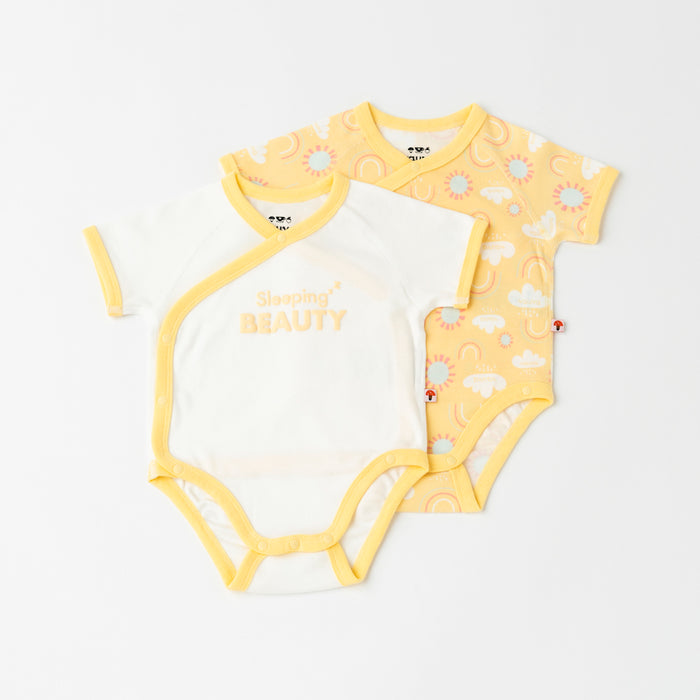 Vauva 2022-有機棉嬰兒 2 件裝連體衣