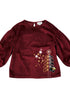 VAUVA Vauva Girls Winter Tree Velvet Top clothing