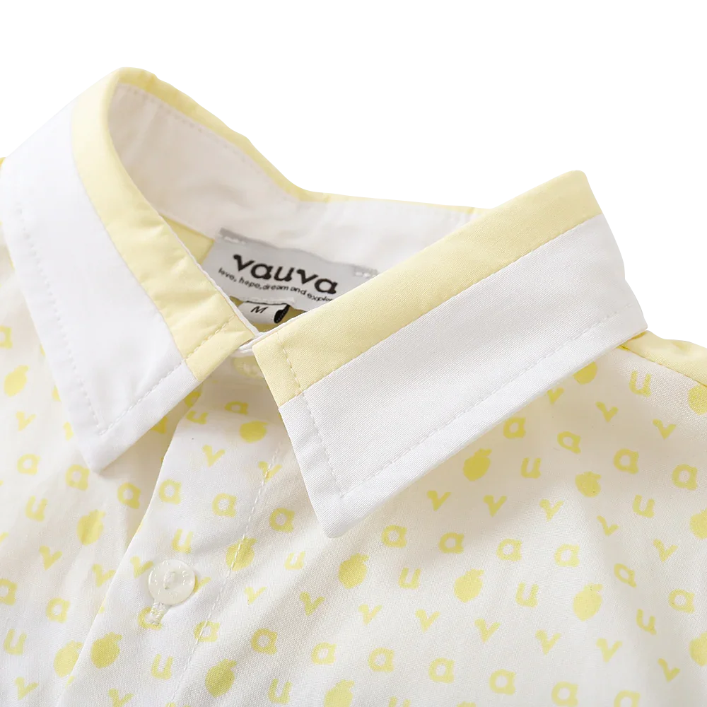 VAUVA Vauva 2022 - Logo Print Shirt/ Shorts Set Suits & Waistcoats