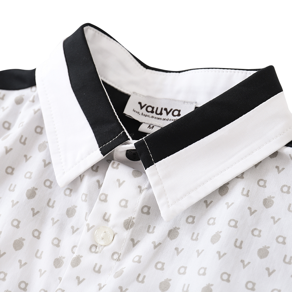 VAUVA Vauva 2022 - Logo Print Shirt/ Shorts Set Suits &amp; Waistcoats