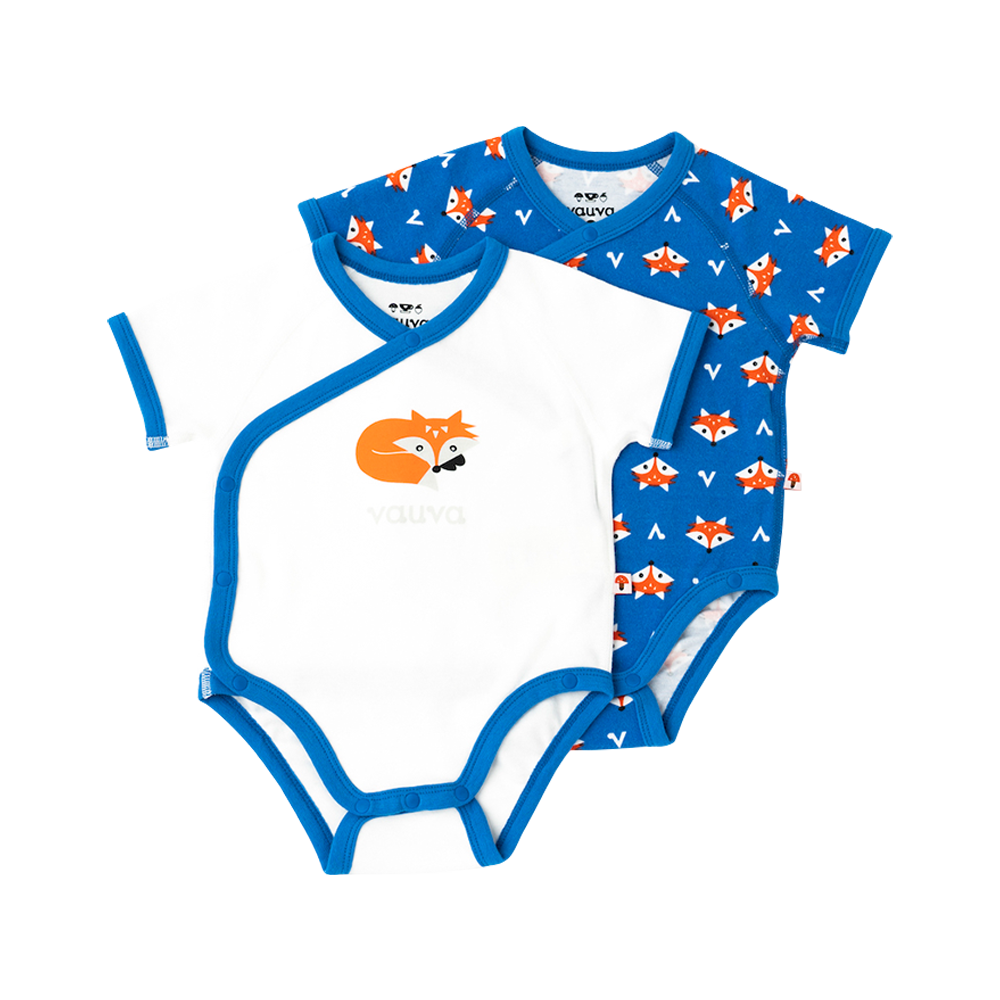 VAUVA Vauva - Organic Cotton Baby 2-Packs Fox-Print Bodysuits Bodysuit