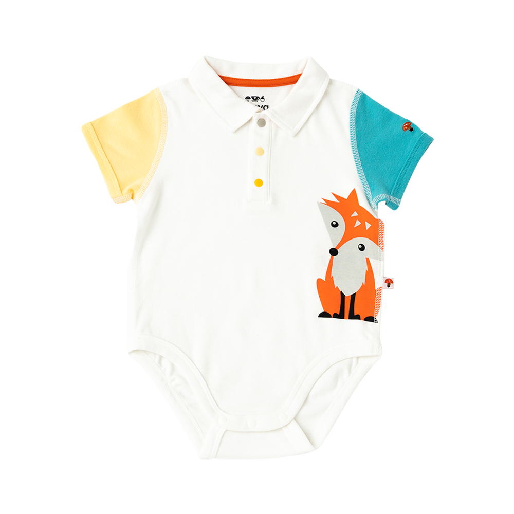 VAUVA Vauva 2022 - Organic Cotton Baby 2-Packs Fox & Bear Bodysuits Bodysuit