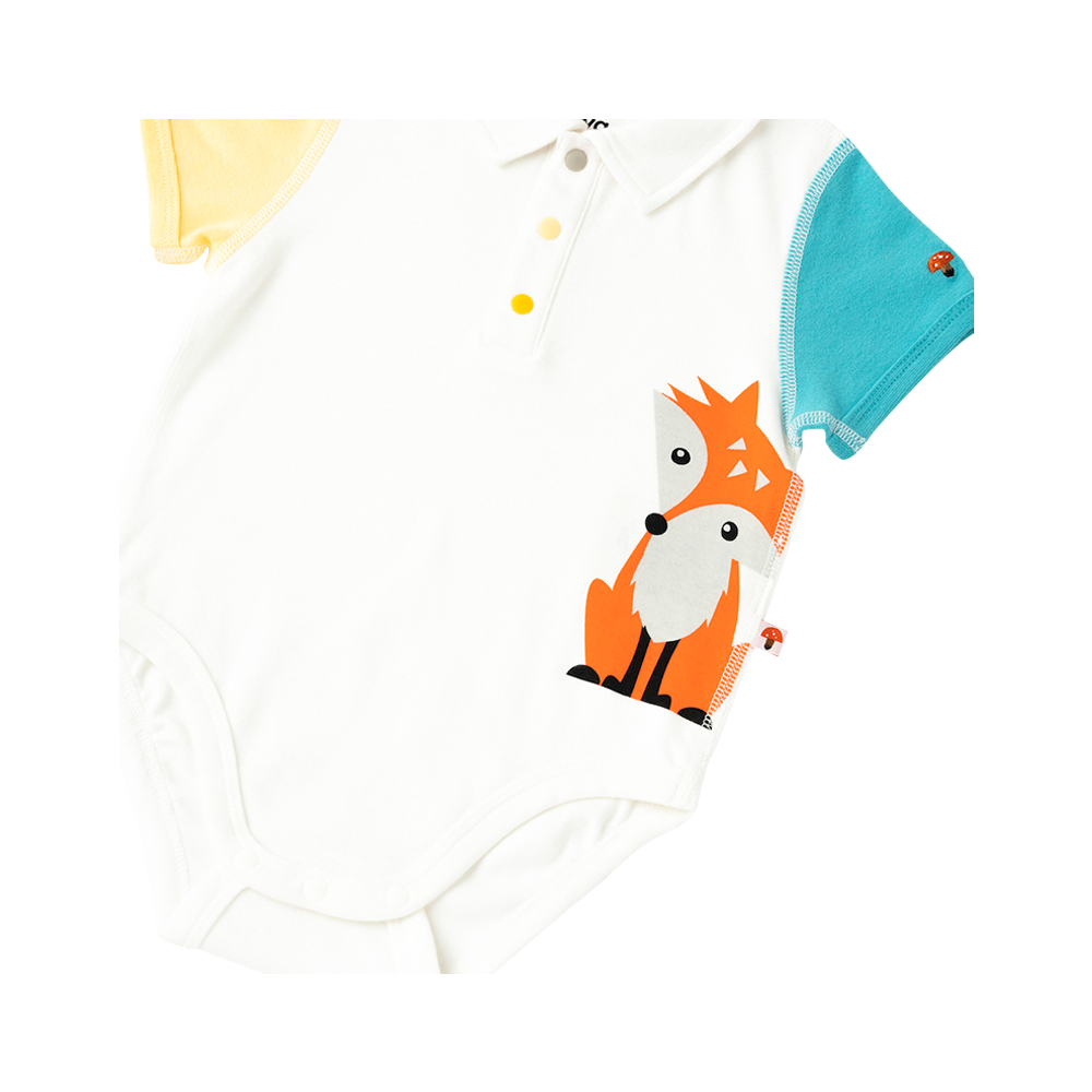 VAUVA Vauva 2022 - Organic Cotton Baby 2-Packs Fox &amp; Bear Bodysuits Bodysuit