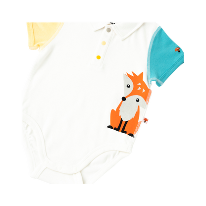 VAUVA Vauva 2022 - Organic Cotton Baby 2-Packs Fox &amp; Bear Bodysuits Bodysuit