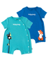 VAUVA Vauva - Organic Cotton Baby 2-Packs Fox & Bear Rompers Romper
