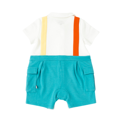 VAUVA Vauva 2022 - Organic Cotton Fox Polo Romper Romper