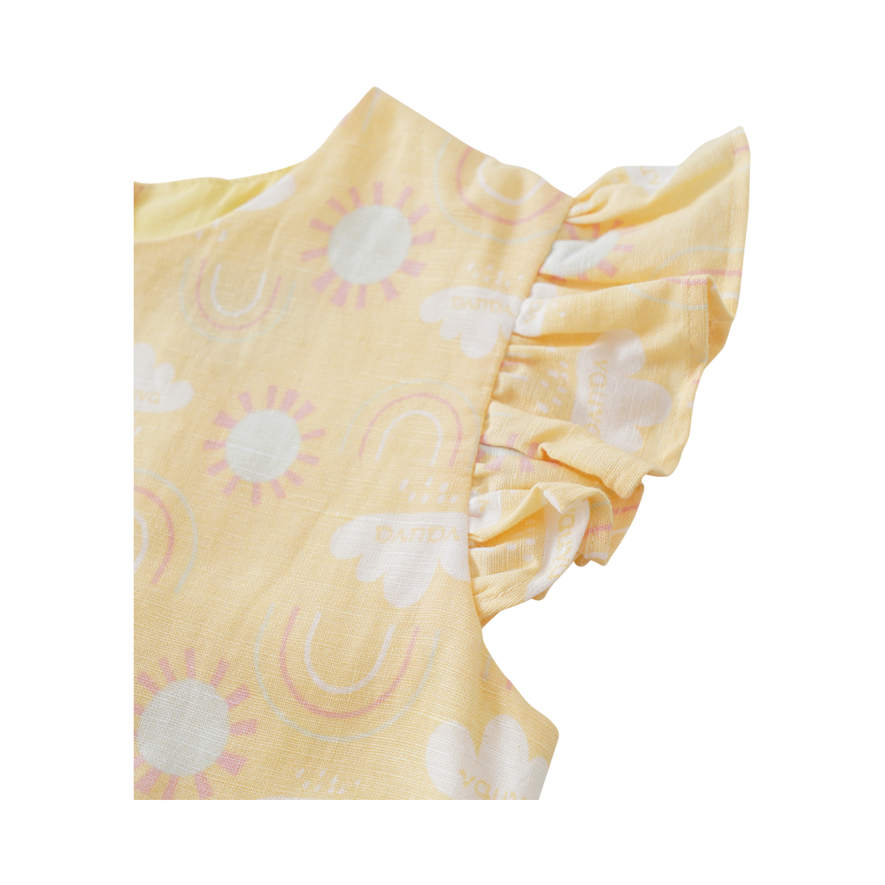 VAUVA Vauva 2022 - Ruffle Sleeves Dress (Yellow) Dresses