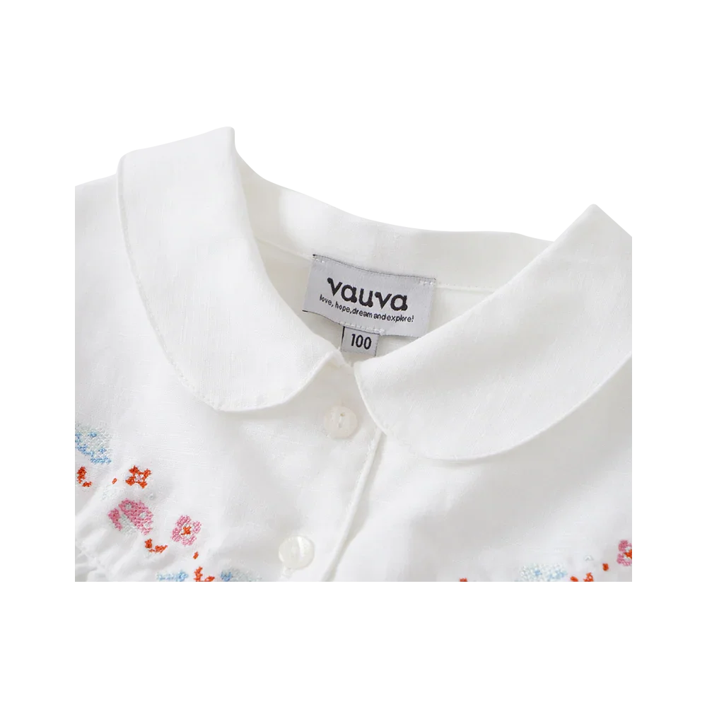 VAUVA Vauva 2022 - Short Sleeves Embroidered Shirt Tops