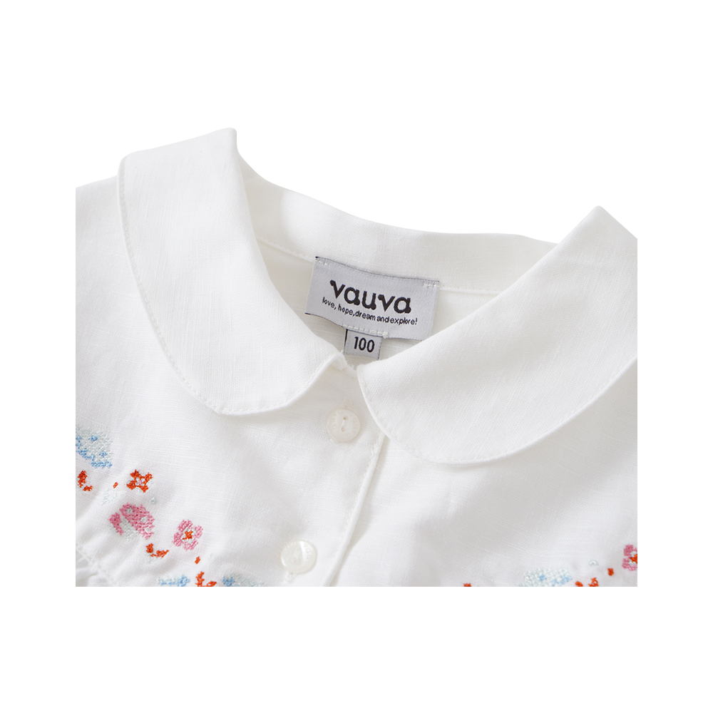 VAUVA Vauva 2022 - Short Sleeves Embroidered Shirt Tops