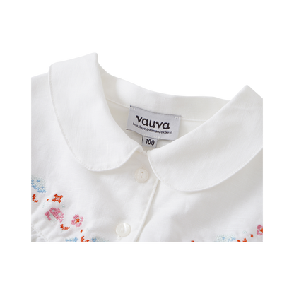 VAUVA Vauva 2022 - Short Sleeves Embroidered Shirt Tops