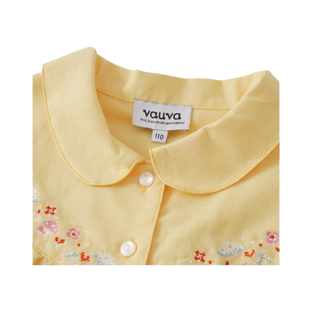 VAUVA Vauva 2022 - Short Sleeves Embroidered Shirt Tops