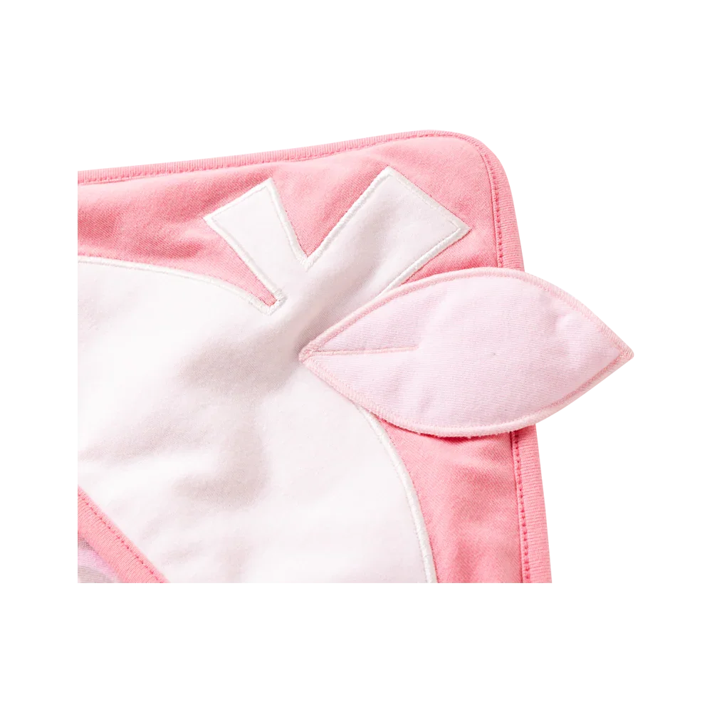 VAUVA Vauva Baby Girls Love and Flowers on Checked Organic Cotton Blanket Blanket