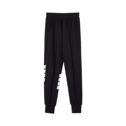 VAUVA Vauva Boys 4 Stripes Causal Long Pants - Black Bottoms