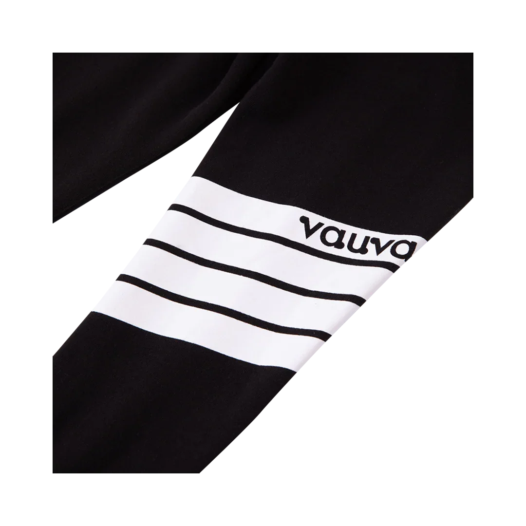 VAUVA Vauva Boys 4 Stripes Causal Long Pants - Black Bottoms