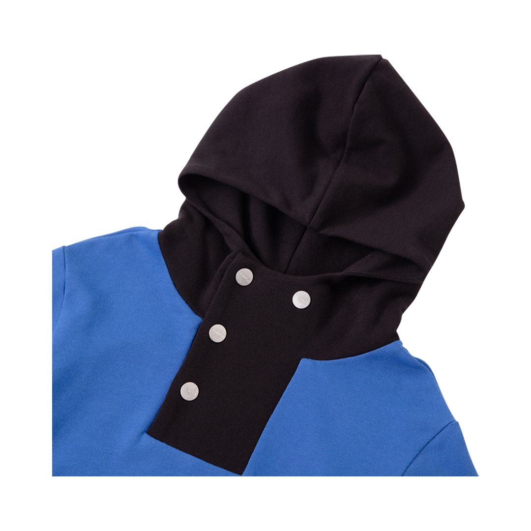 Vauva Boys Buttons with Pocket Hoodie  - Blue