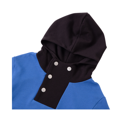 VAUVA Vauva Boys Buttons with Pocket Hoodie - Blue Hoodies