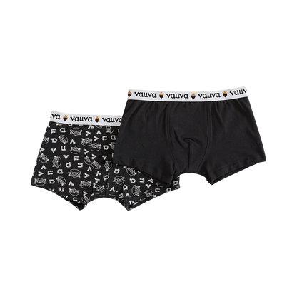 VAUVA Vauva Boys Organic Cotton Underwear (Boxers) - Vauva Black Underwear