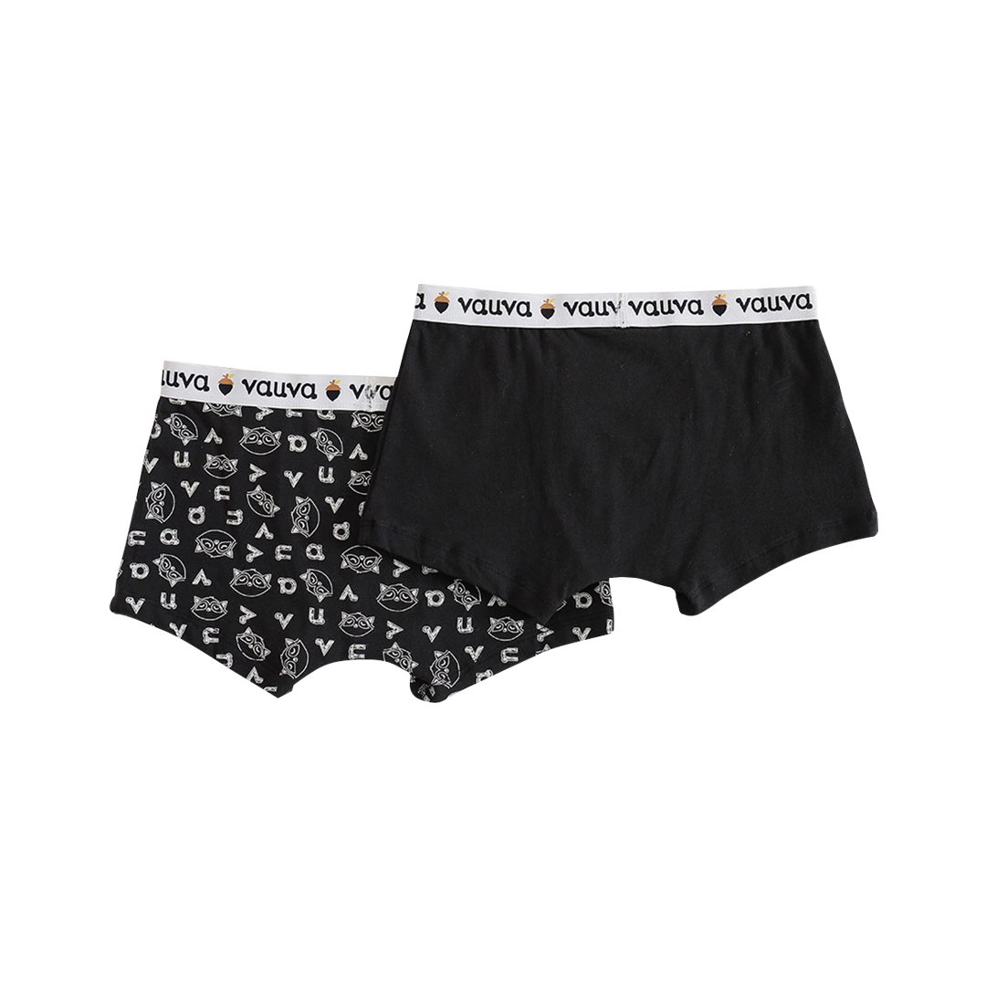 VAUVA Vauva Boys Organic Cotton Underwear (Boxers) - Vauva Black Underwear