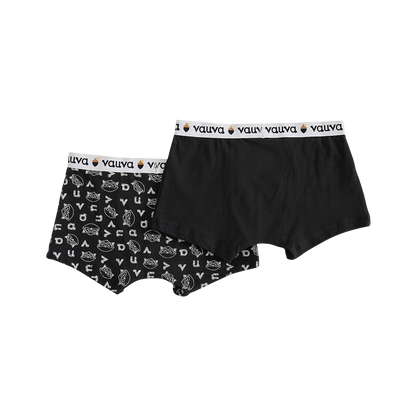 VAUVA Vauva Boys Organic Cotton Underwear (Boxers) - Vauva Black Underwear