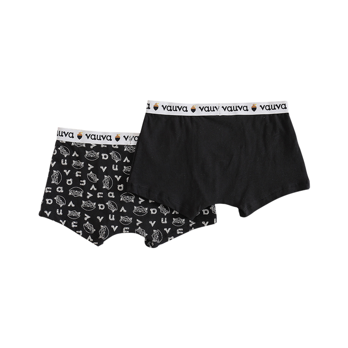 VAUVA Vauva Boys Organic Cotton Underwear (Boxers) - Vauva Black Underwear